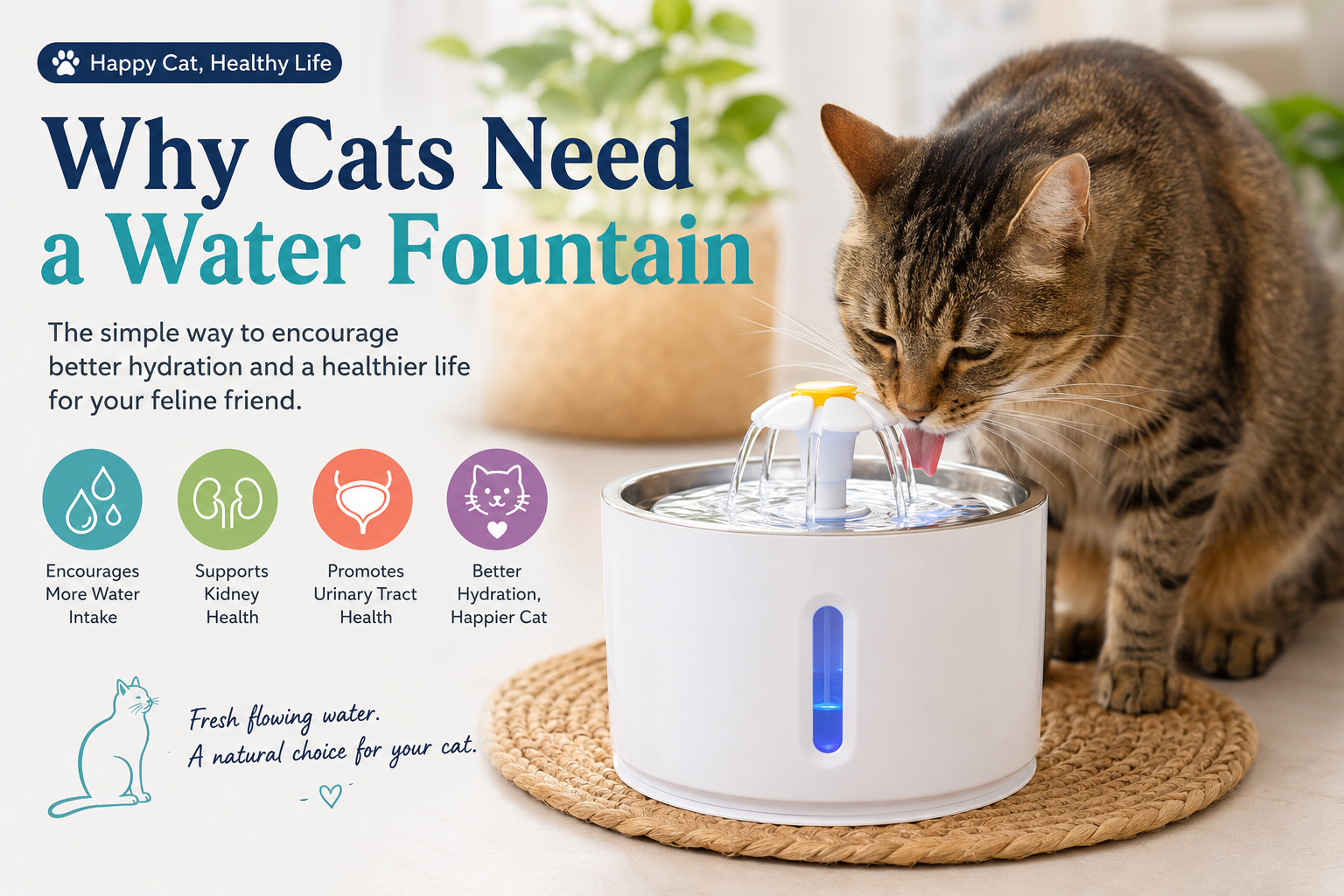 Why Cats Need a Water Fountain Instead of a Bowl